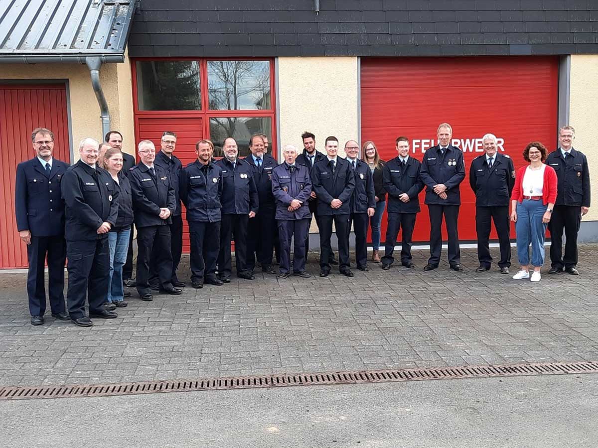 Zusammenschluss der Feuerwehren Dreifelden und Linden. (Foto: VG Hachenburg)