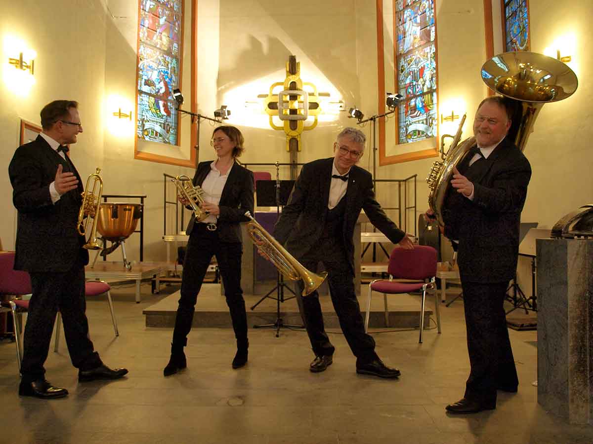 Frechblech in der Musikkirche. (Foto: Evangelisches Dekanat Westerwald)