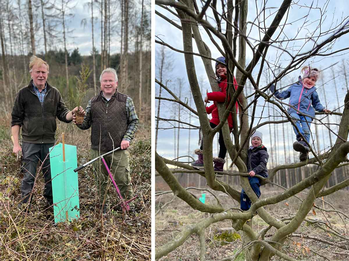 Spa und Flei im Wald in Sessenbach. (Fotos: Ortsgemeinde Sessenbach)