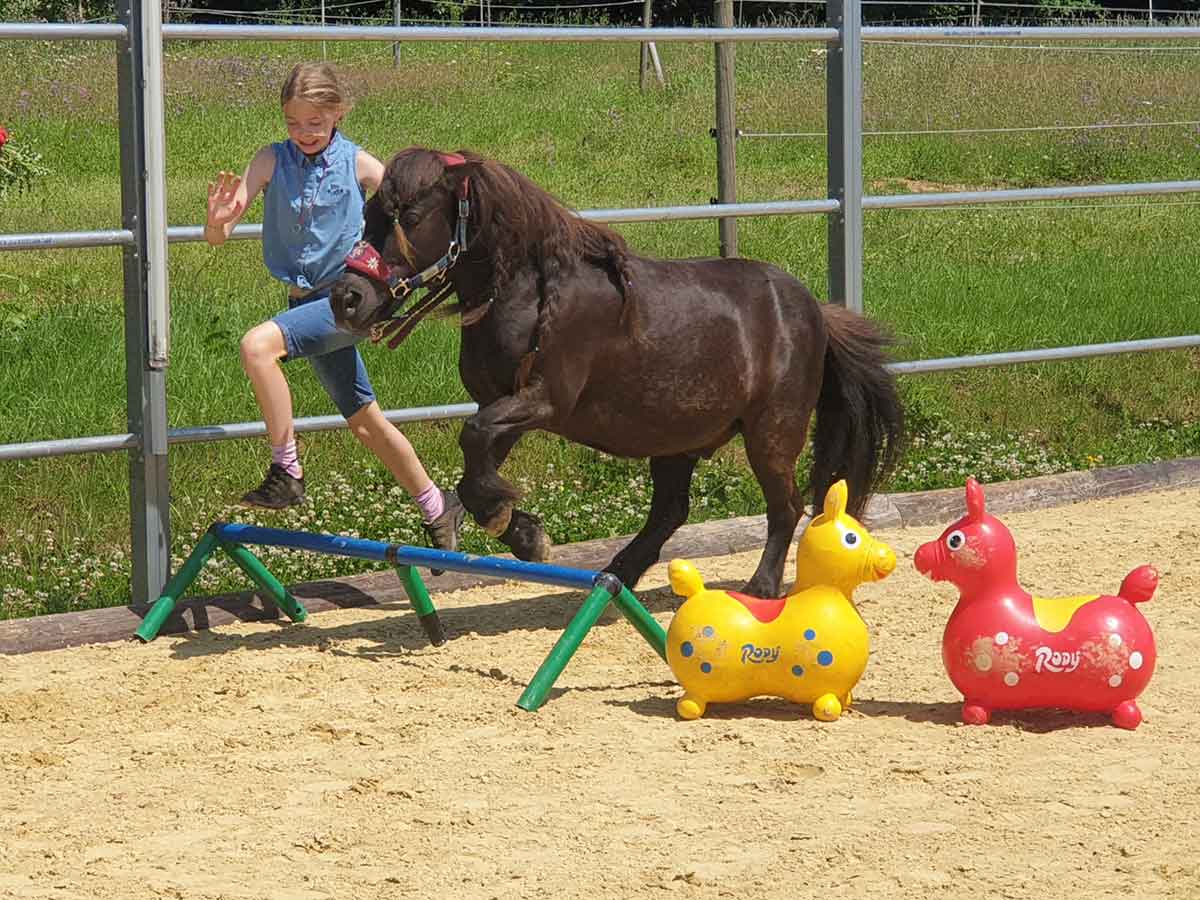 Spaß mit Ponys auf der Ferienfreizeit der Waldritter. (Foto: Waldritter-Westerwald)