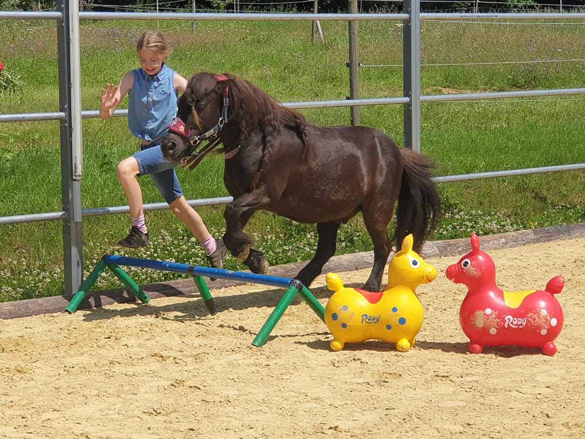 Spa mit Ponys auf der Ferienfreizeit der Waldritter. (Foto: Waldritter-Westerwald)