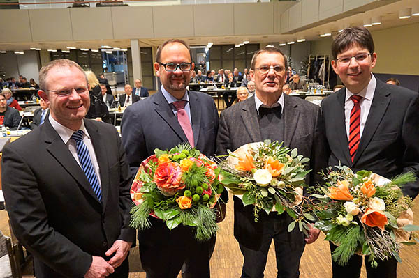 Jan Einig, Jan Petry, Dieter Mees und Michael Mang (von links). Foto: Stadt Neuwied