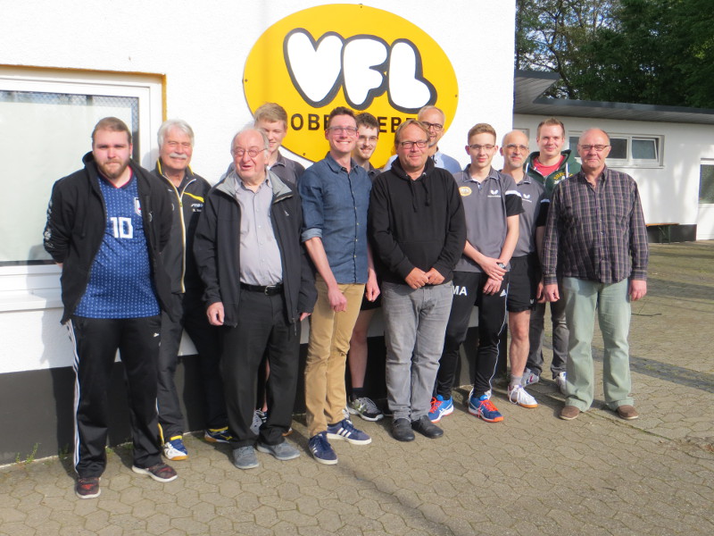 Jan-Martin Rech, Bernd Mohr, Hans Wall, Nicholas Hess, Jrg Rder, Jonas Ahlfeld, Hans Peter Pfefferkorn, Volkmar Mller, Marius Ahlfeld, Rainer AHlfeld, Mathias Waldordf, Gza Srvry. Foto: Verein
