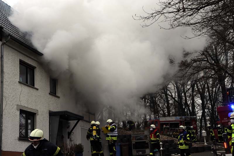 Feuer in Obernau: Wintergarten stand in Vollbrand