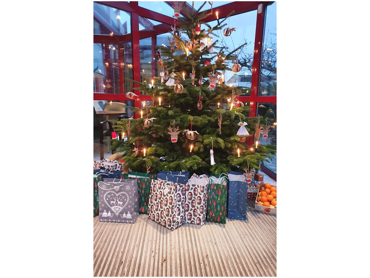 Die Kinder aus der Kita Oberlahr konnten den Weihnachtsbaum der Firma Treif leider nicht persönlich schmücken. (Foto: Privat)