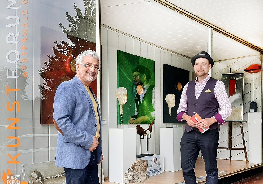 Salvatore Oliverio und Stadtbrgermeister Matthias Gibhardt (Foto:  Eva Herrmann)