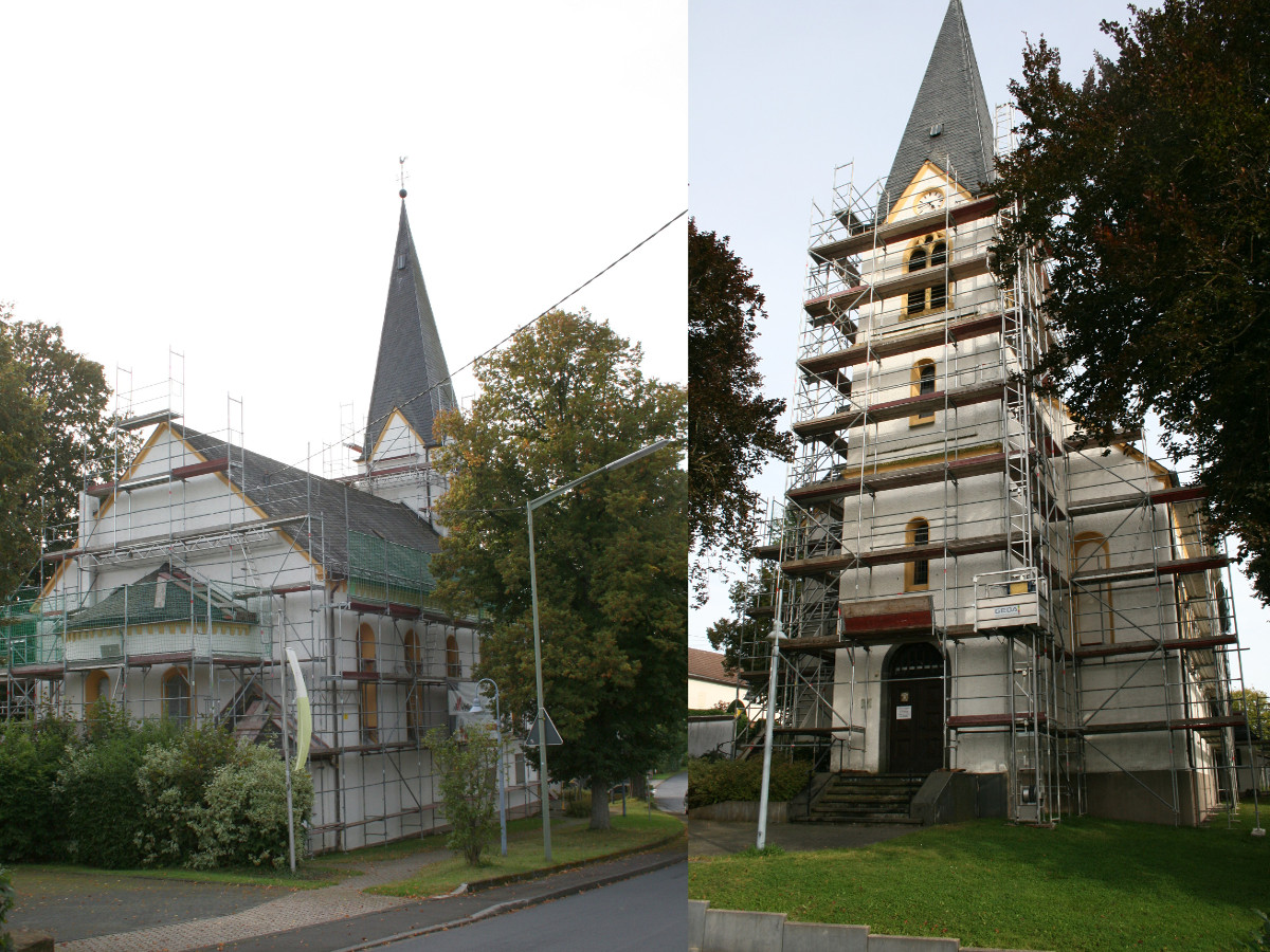 Eingerstete Kirche in Oberwambach. (Fotos: Joachim Triebel-Kulpe)
