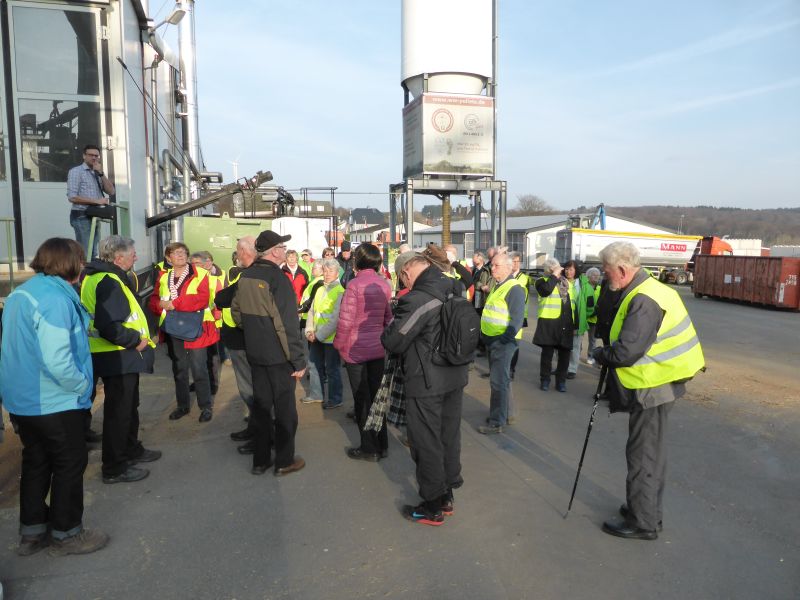 Westerwaldverein Bad Marienberg bei der Firmenbesichtigung am 15. Mrz. Fotos: privat