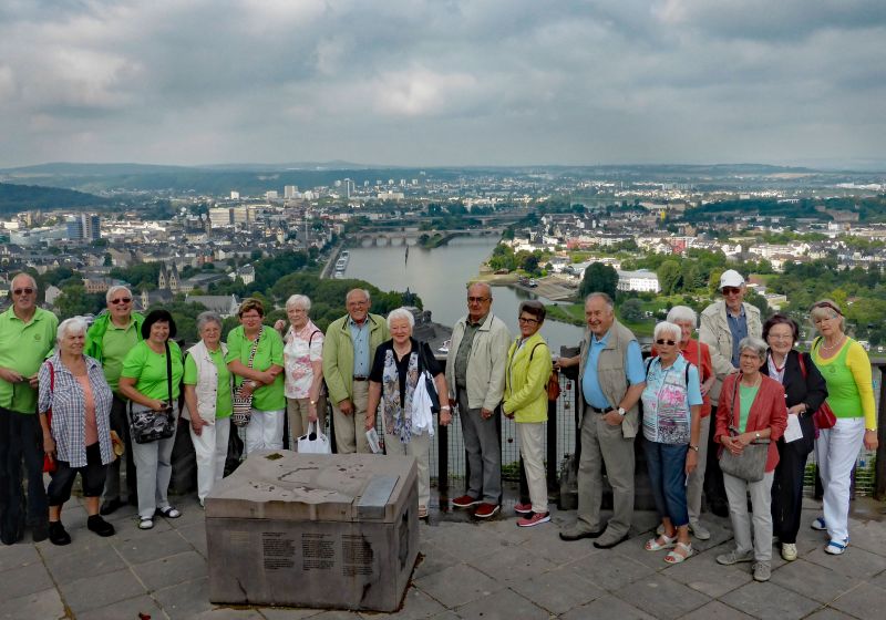 Mitglieder des Bad Marienberger Westerwaldvereins auf der Festung Ehrenbreitstein. Foto: privat