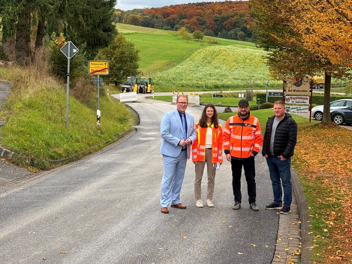 Gezielte Straensanierung im Landkreis Neuwied: Vier Kreisstraen erneuert