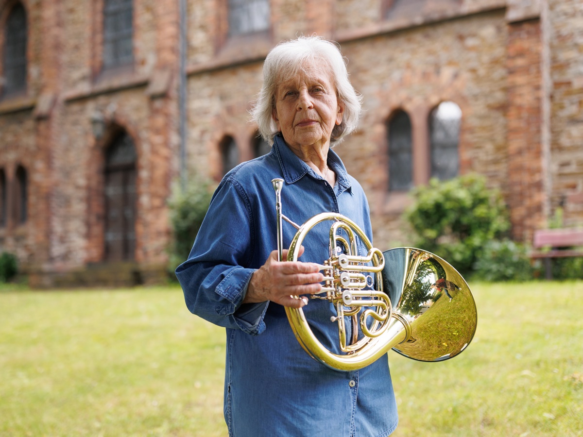 Trudel Schneider hat sich nie vom Musizieren abhalten lassen (Foto: Peter Bongard)