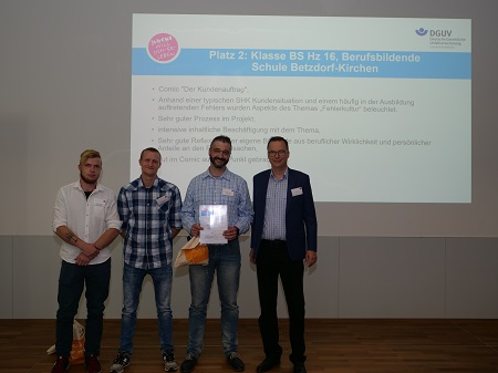 Platz 2 ging an die Azubis der Fachrichtung Sanitr-Heizung-Klima der Berufsbildenden Schule Betzdorf-Kirchen. (Foto: BBS Betzdorf/Kirchen)