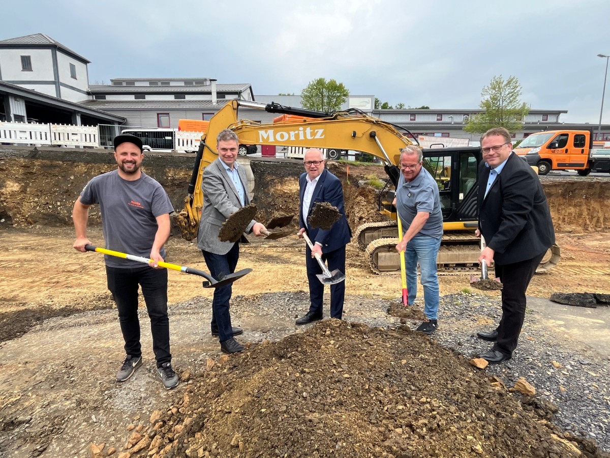 Neubau fr die Westerwaldbahn: Spatenstich auf der Bindweide