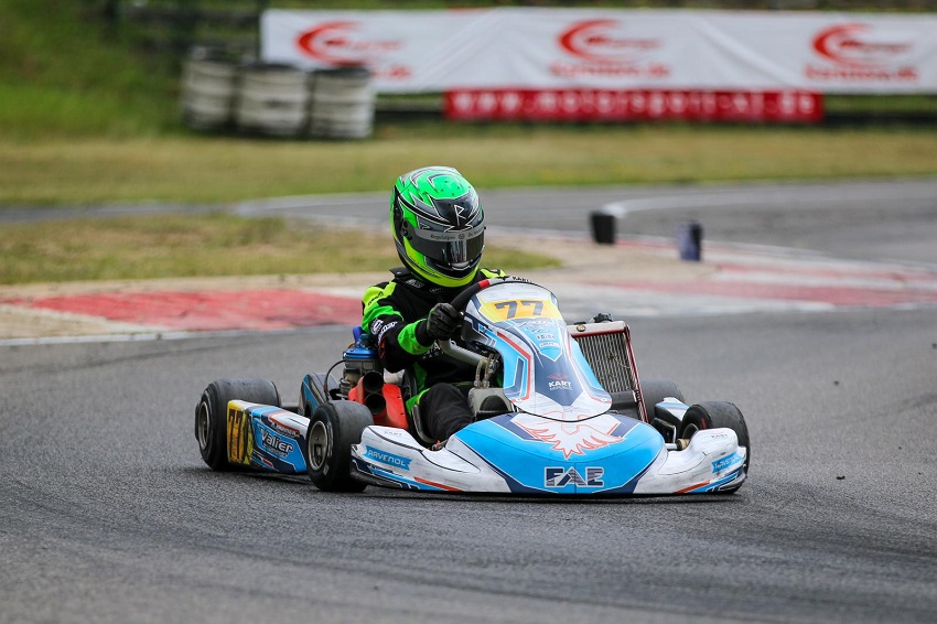 Pablo Kramer beim Saisonauftakt des ADAC Kart Masters (Fotos: privat)