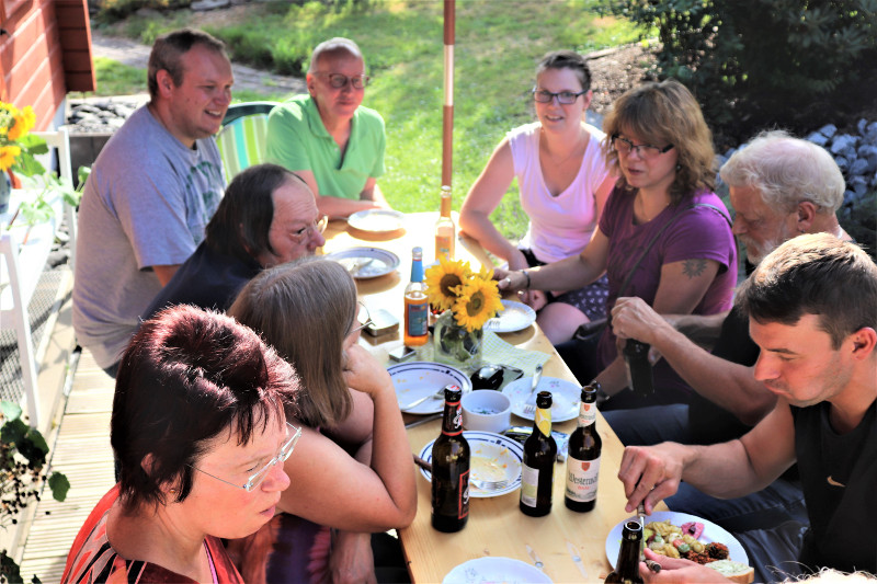 Die Puderbacher Grnen feierten ein entspanntes Sommerfest. Foto: Sebastian Schreiber 