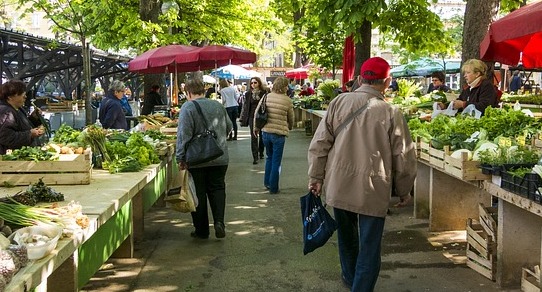 Betzdorfer Wochenmarkt mit Einschrnkungen whrend Corona-Pandemie