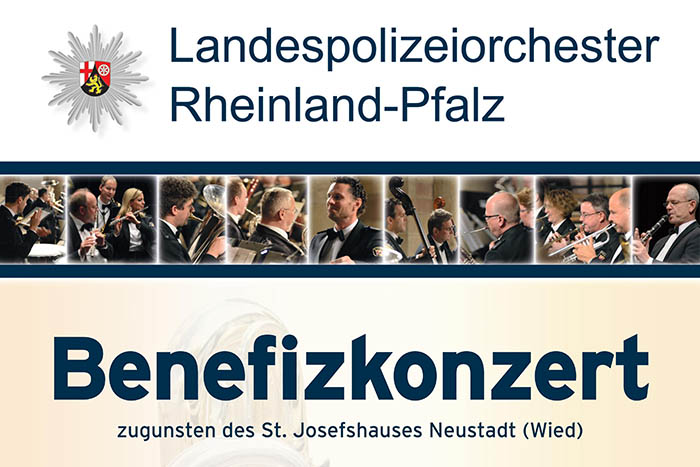 Benefizkonzert mit Landespolizeiorchester Rheinland-Pfalz in Neustadt 