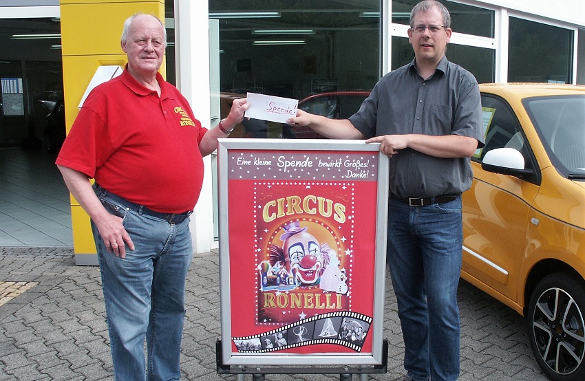 Autohaus Heinrich aus Wissen untersttzt Circus Ronelli