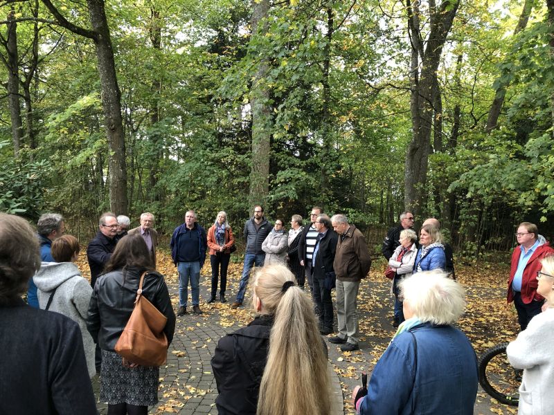 Ortsbesichtigung der Planungswerkstatt Burggarten. Foto: privat