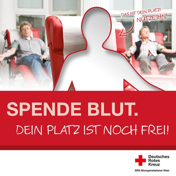 Dein Platz ist noch frei! - Neue Blutspendekampagne 