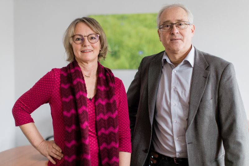 Leiter Wilfried Kehr und dessen Stellvertreterin Petra Strunk vom Diakonischen Werk Westerwald. Foto: Peter Bongard