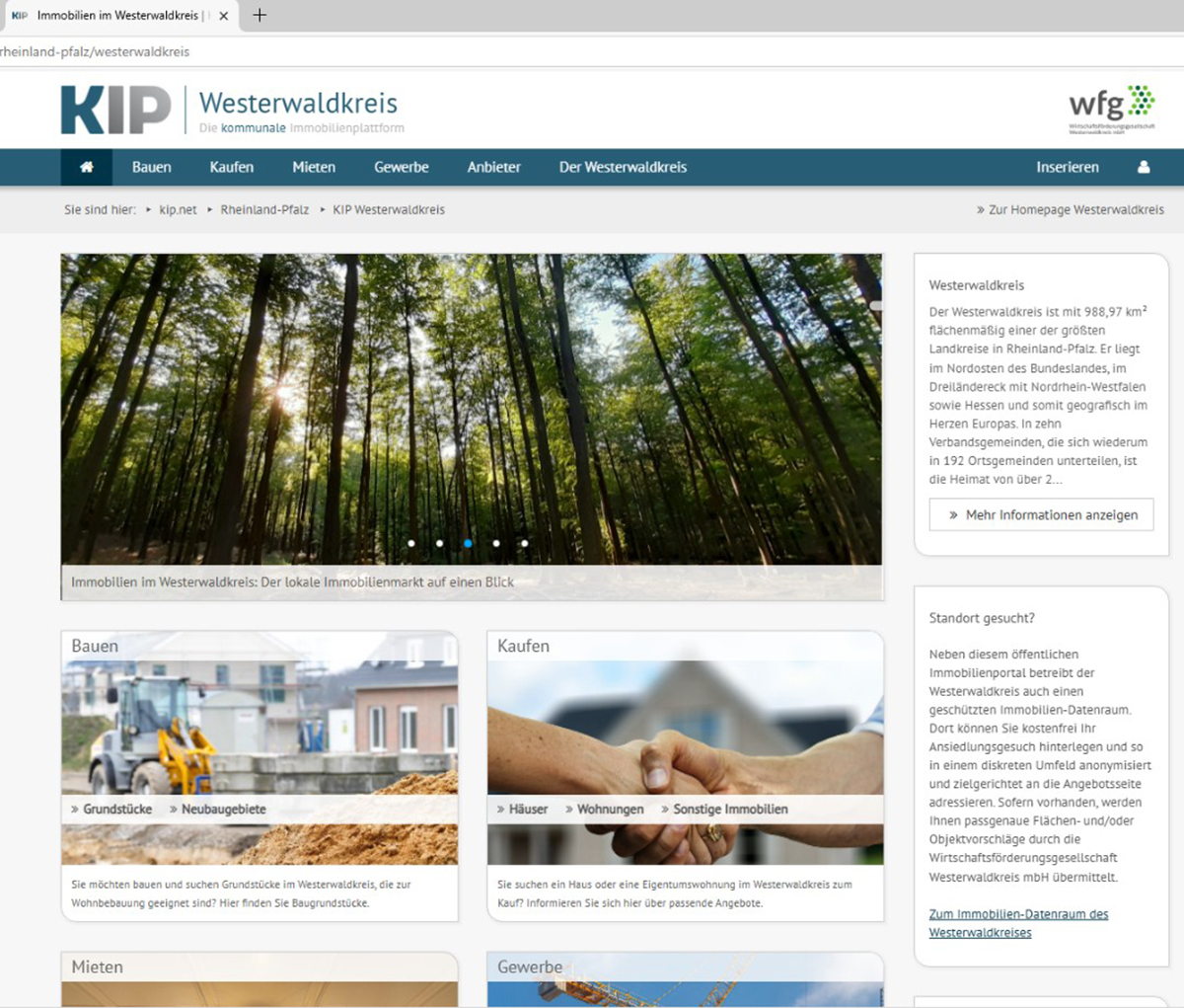 Neues Immobilienportal im Westerwaldkreis gestartet