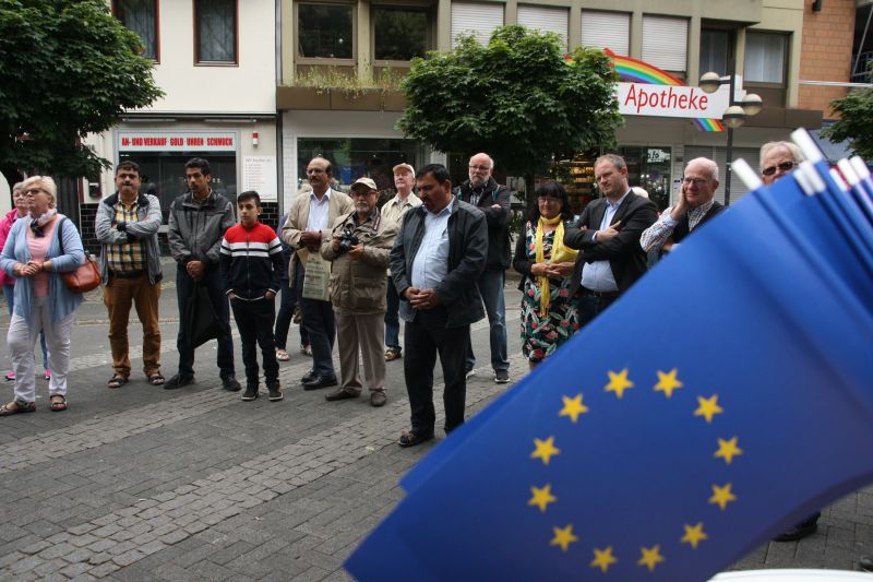 Am Samstag, 14. Juli findet die nchste Pulse of Europe Kundgebung unter dem Thema "Medien" in Neuwied statt. Foto: Veranstalter