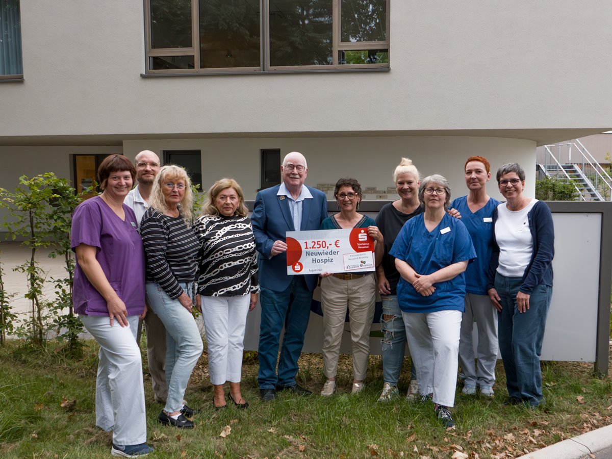 Rhein-Wied Hospiz erhlt grozgige Spende durch Freundeskreis Neuwied-Bromley 