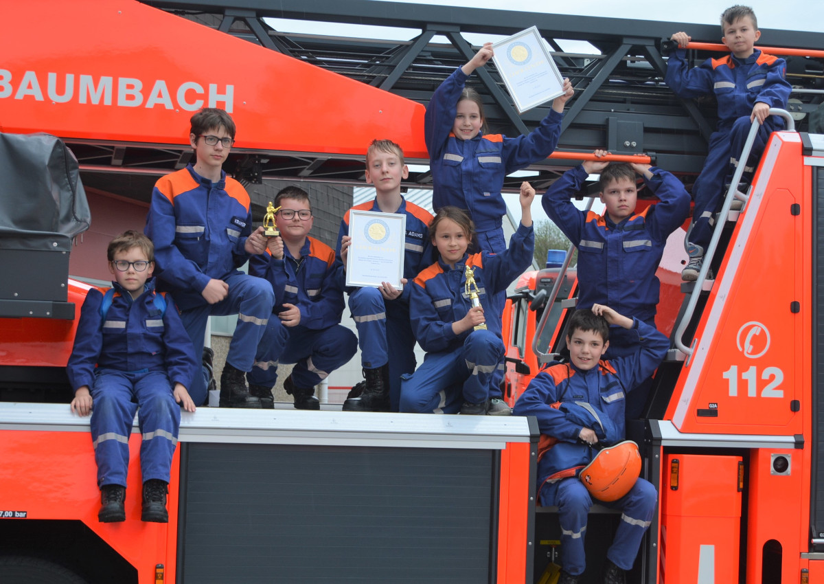 Der Feuerwehrnachwuchs stand im Mittelpunkt. (Fotos: Wolfgang Rabsch)