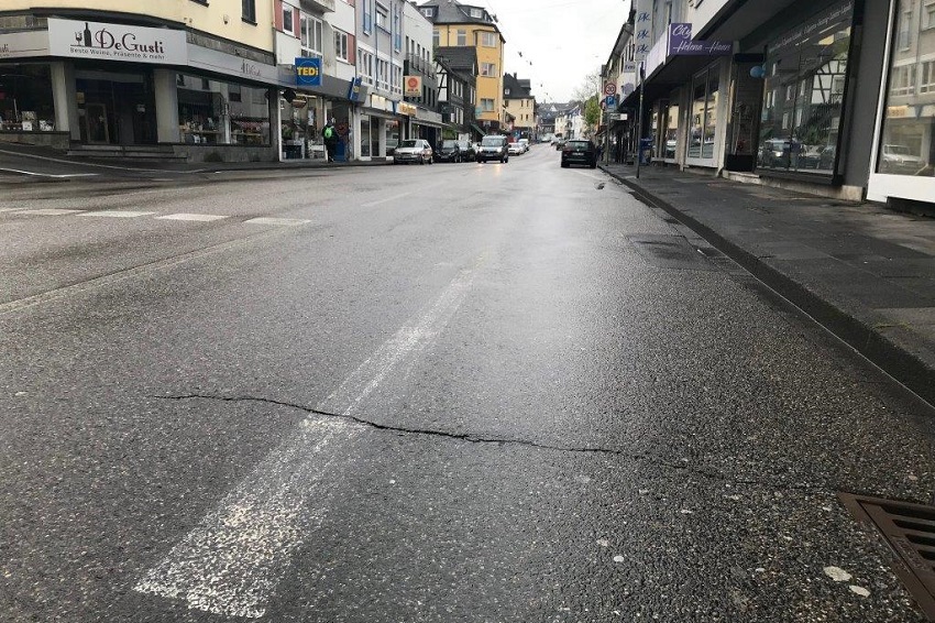 Blick in die Wissener Rathausstrae (Foto: Stadt Wissen)