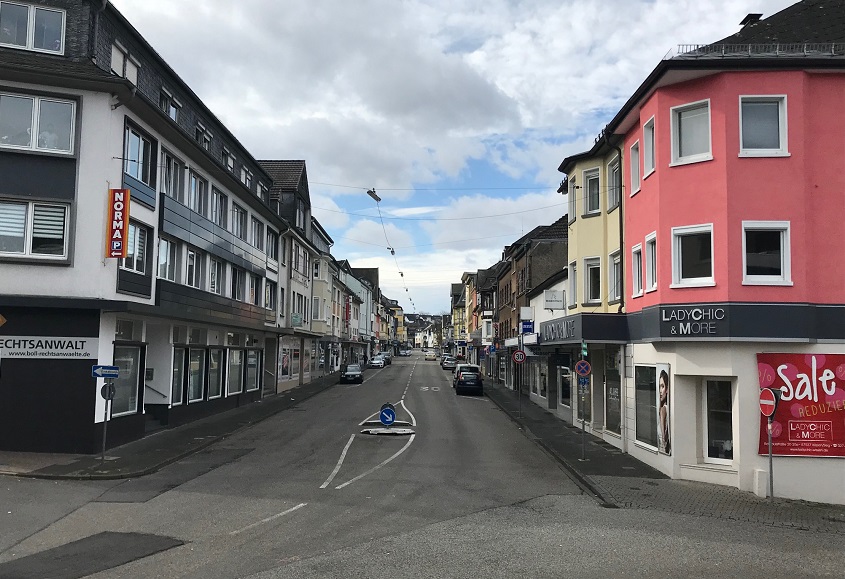 Blick in die Wissener Rathausstrae (Foto: Stadt Wissen)