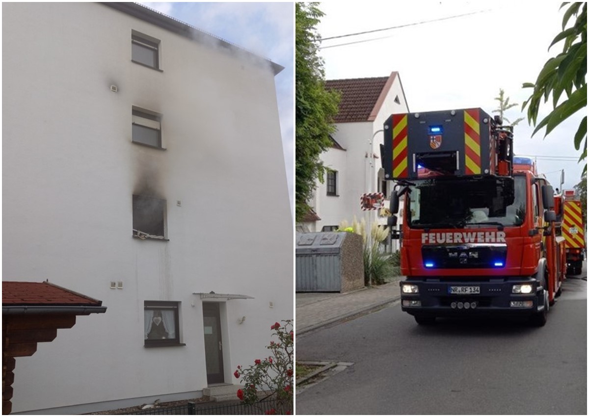 Mehrere Einstze fr die Feuerwehren Rengsdorf: Kchenbrand und brennendes Fahrzeug gelscht