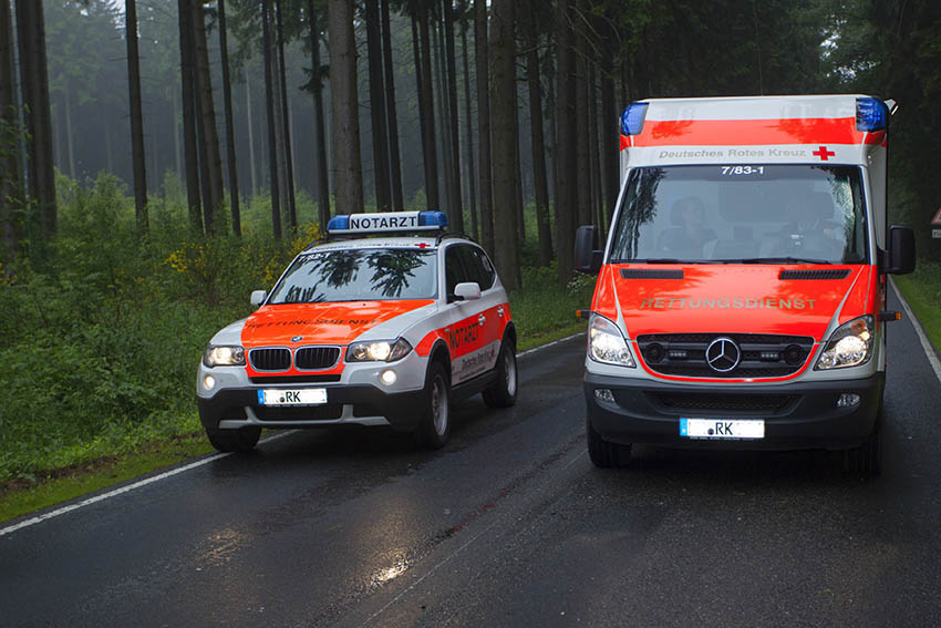 Schwerer Verkehrsunfall auf der Bundesstrae 256