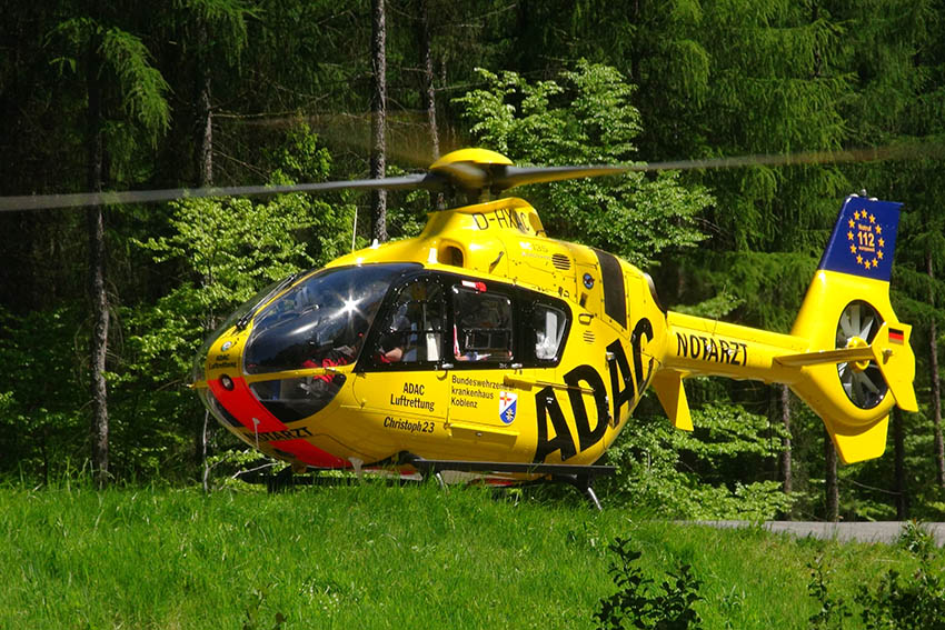 Ein Rettungshubschrauber brachte das Kind in eine Klinik. Symbolfoto