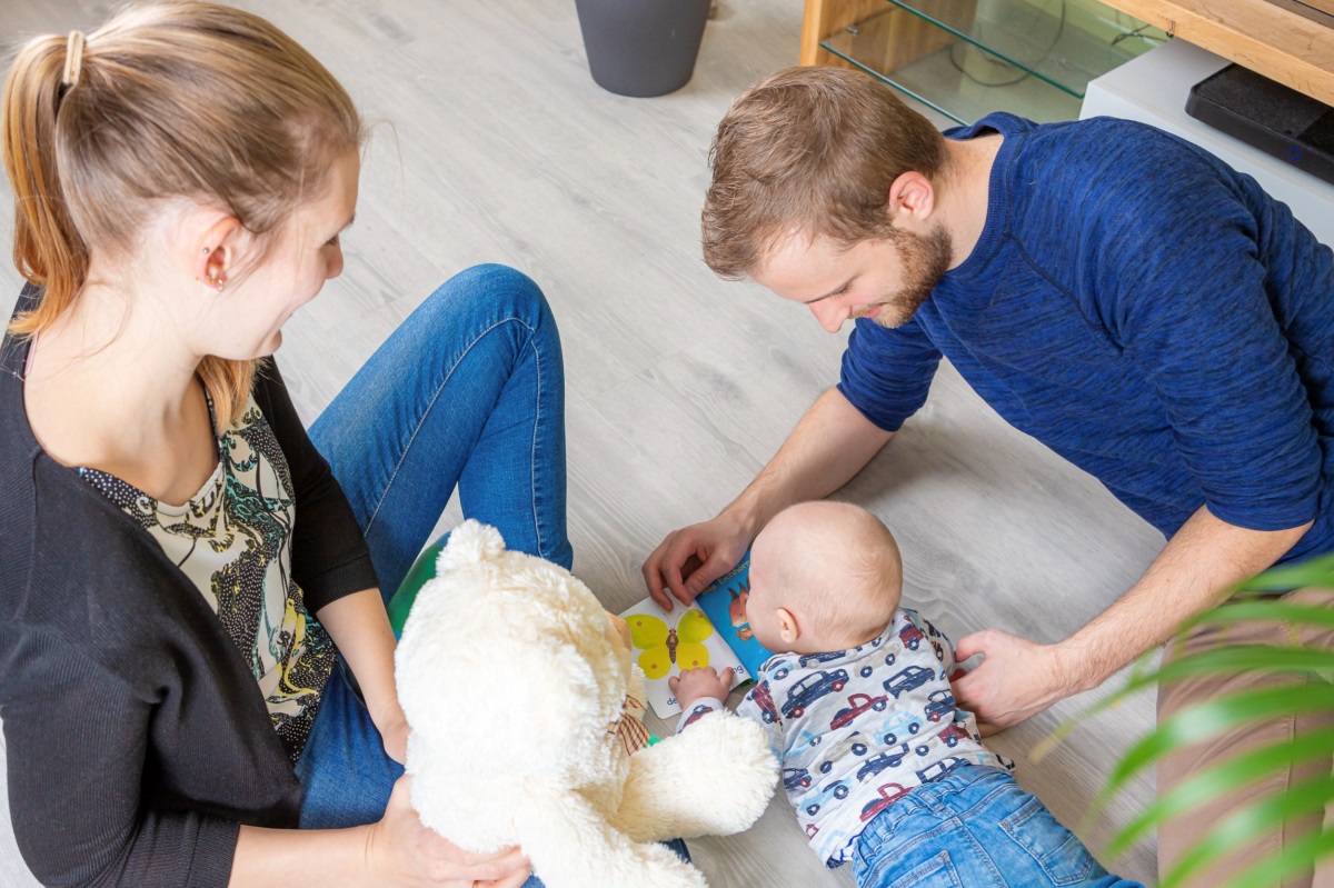 Familienglck mit einem neuen MdL als "Oberhaupt" (von links): Rebekka, Oskar und Matthias Reuber. (Foto: privat)