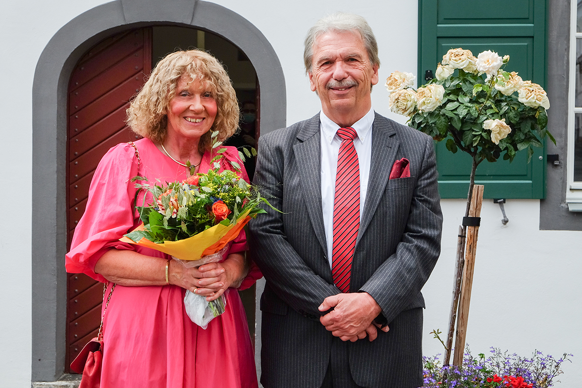 Dietrich Rhle mit seiner Frau Ingrid. Fotos: Stadt Neuwied