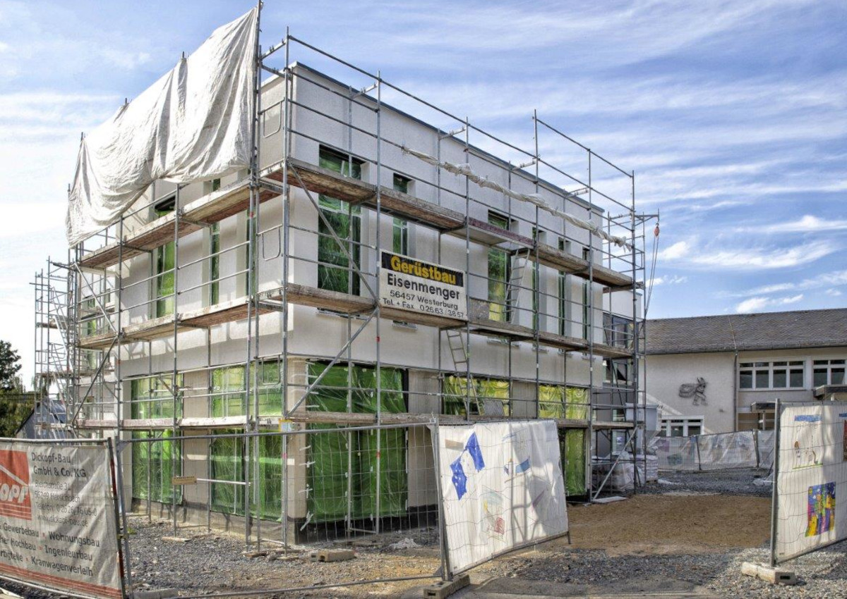 Die Bauarbeiten sind in vollem Gange. (Fotos: Fotostudio Oehl)