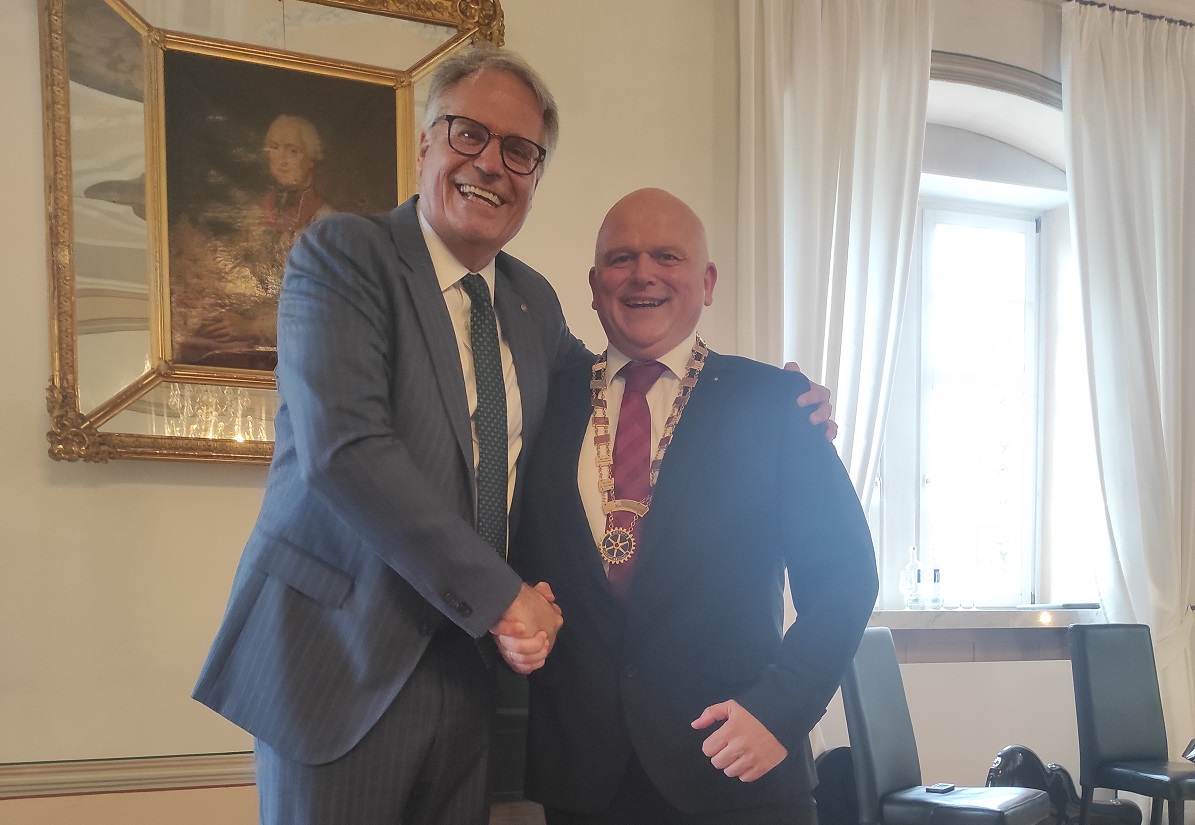 v.l. Thomas Hampf, Karl-Heinz Fellenzer (Foto: Rotary Montabaur)