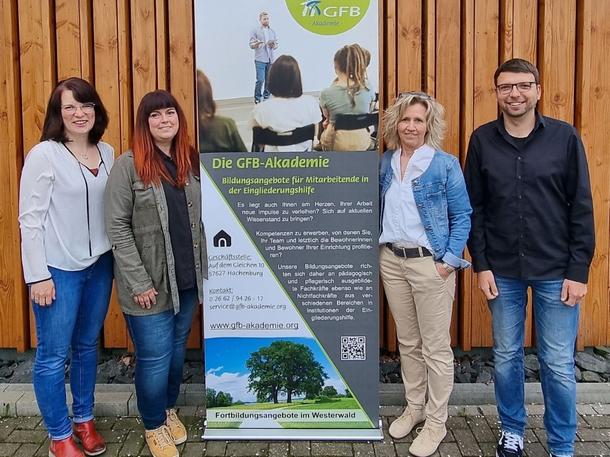 Das Team der GFB-Akademie, v. l.: Sandra Pietschmann, Kristina Berner, Michaela Abresch, Mario Habrecht. (Foto: Romaray Vogel)