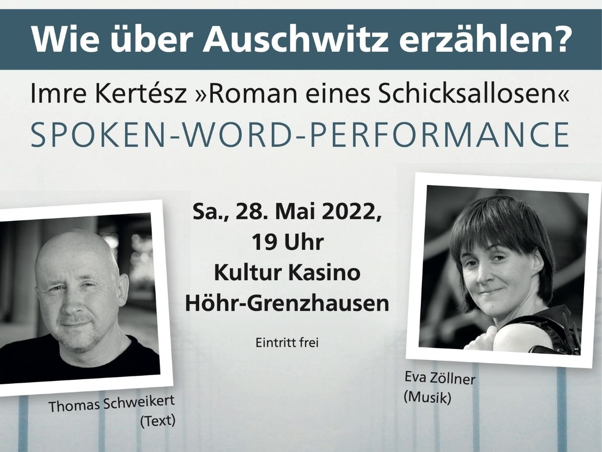 Spoken-Word-Performance zum "Roman eines Schicksallosen" vom Imre Kertsz