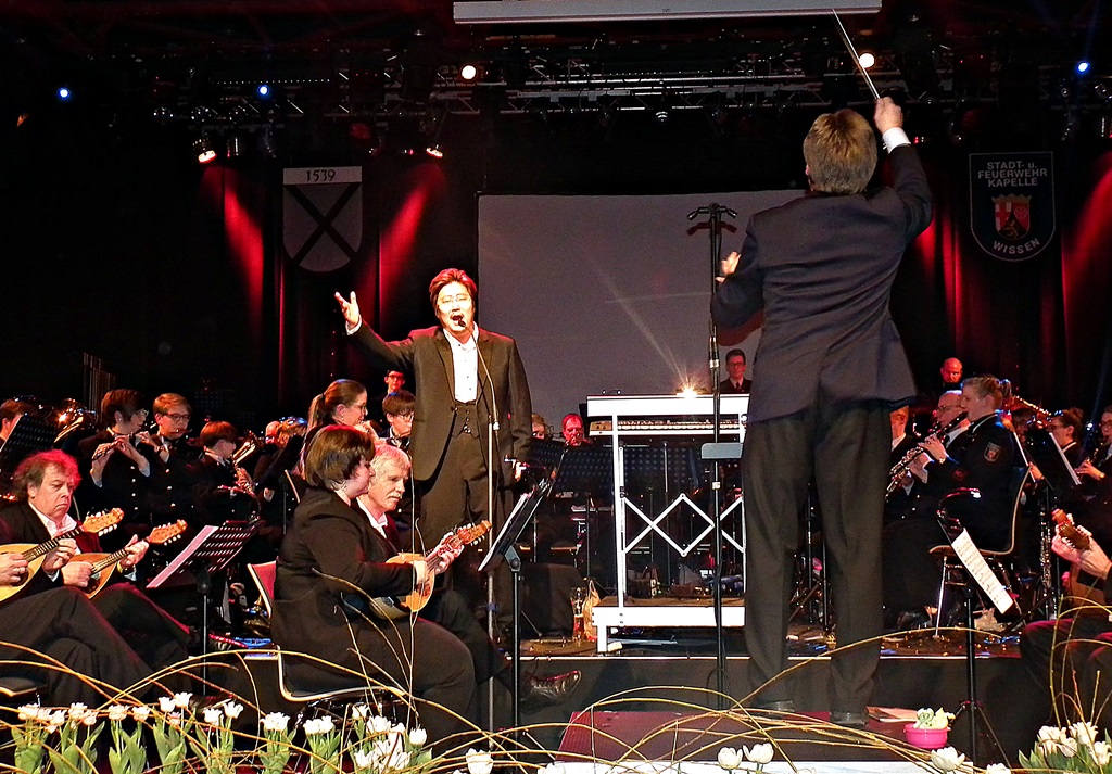 Das Jubilumskonzert der Stadt- und Feuerwehrkapelle bot ein abwechslungsreiches Programm. (Fotos: Regina Steinhauer). 