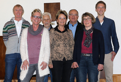 Der Vorstand: Willi Philipp, Karin Karl, Gnter Schneider, Ruth Schnell, Hans-Martin Lindlohr, Manuela Reichert-Brenner und Niklas Ehlgen (v. links). Foto: anna