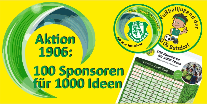 100 Sponsoren fr 1000 Ideen: Neue Aktion der SG 06