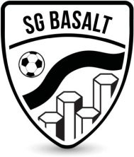 Das neue Logo der SG Basalt: Unter Fußball und Schwarzer Nister symbolisieren vier hexagonale Basaltsäulen die vier Mitgliedsvereine der Spielgemeinschaft. Foto: privat