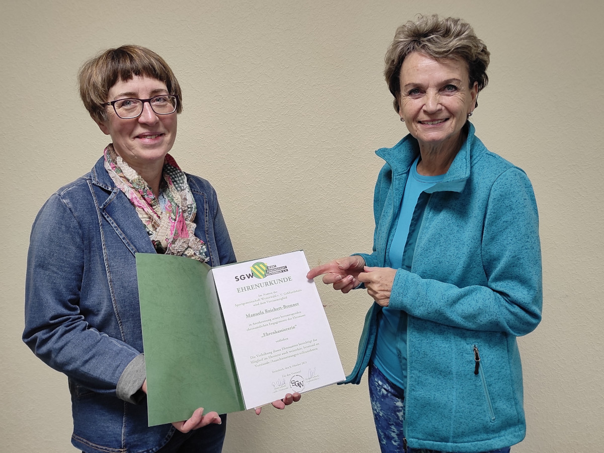 Manuela Reichert-Brenner neu im Ehrenrat der Sportgemeinschaft Westerwald