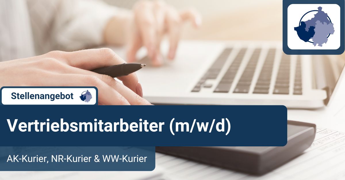 Stellenangebot: Vertriebsmitarbeiter (m/w/d) fr die Kuriere gesucht