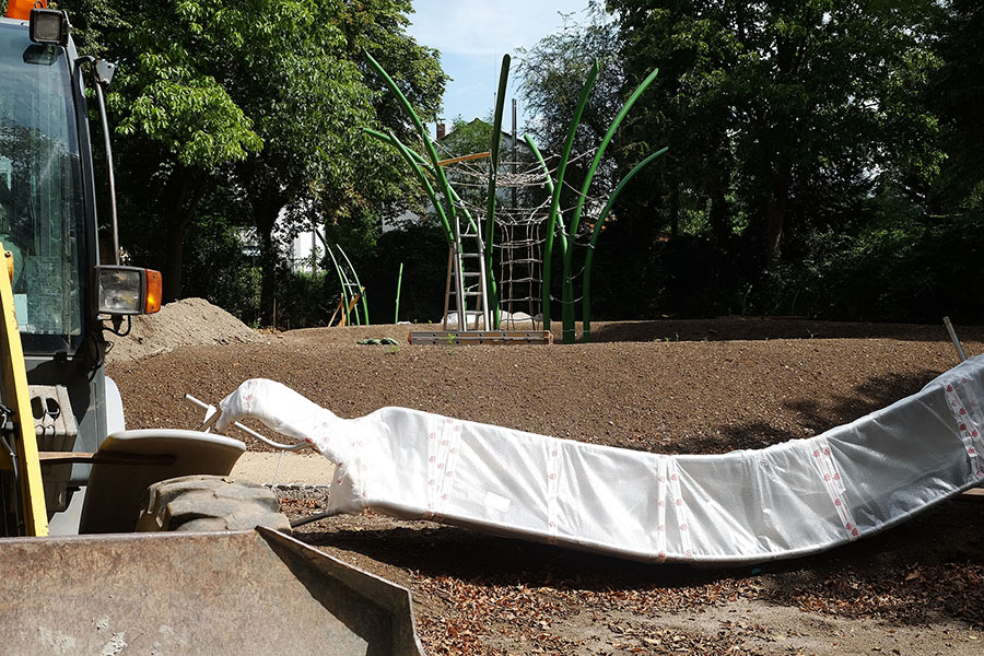 Neuer Spielplatz am Ulmenweg kann ab Herbst genutzt werden