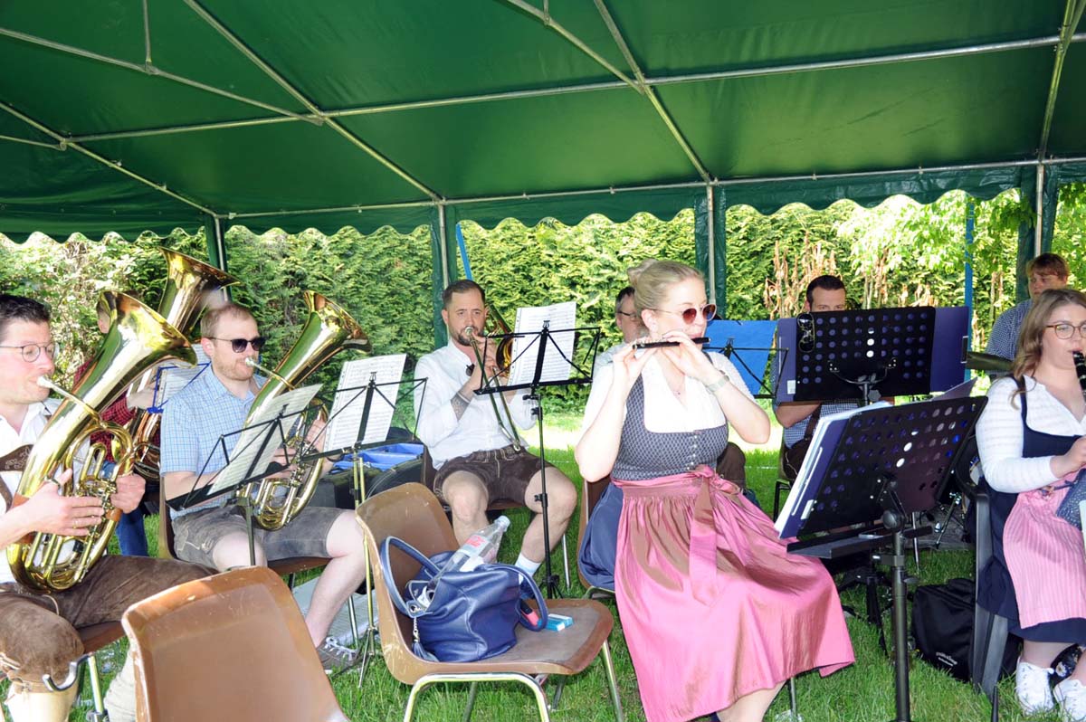 Schtzenverein Wissen feierte - zahlreiche Besucher waren in den Biergarten gekommen