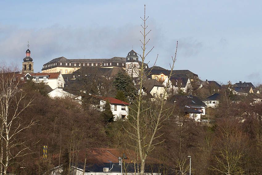 Blick auf Hachenburger Schloss und Altstadt. Symbolfoto
