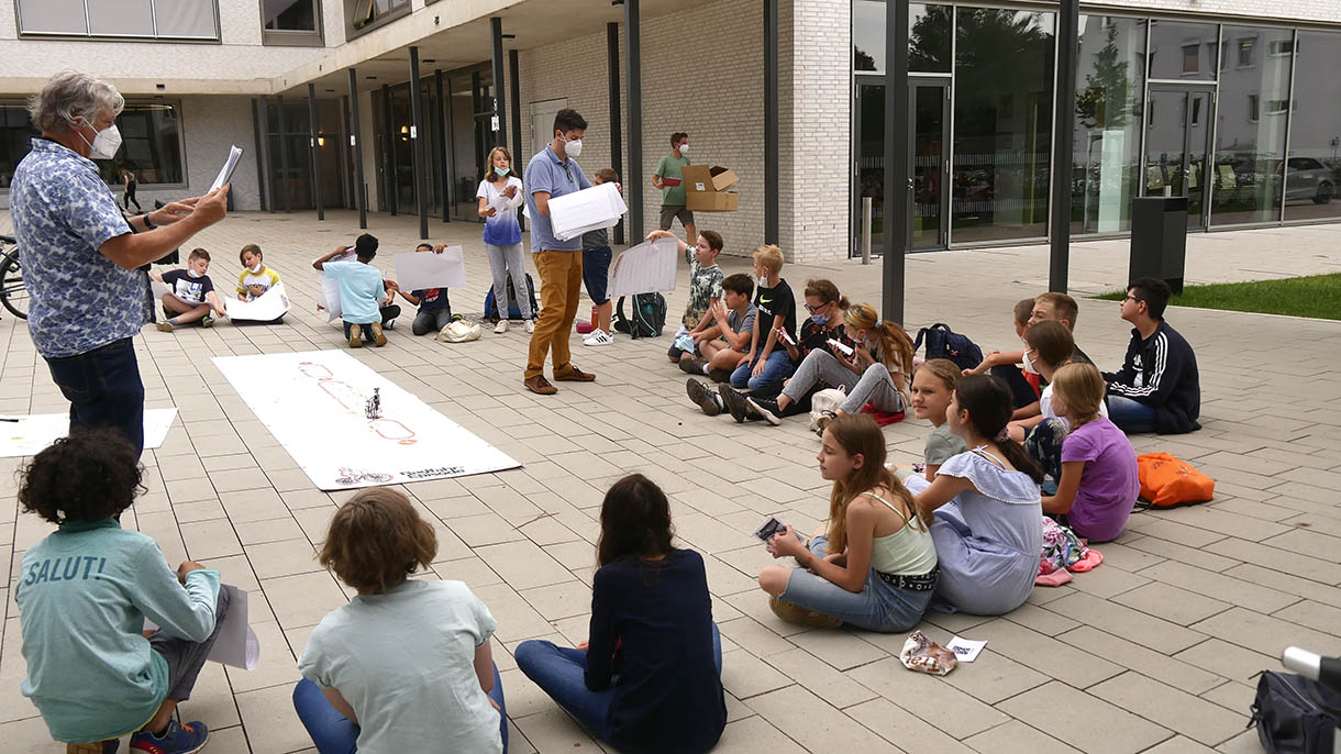 Radfahr-Geschichten aus Schlersicht: Kurz vor den Sommerferien veranstaltet die Stadt Workshops mit Fnftklsslern aus Bad Honnefer Schulen. Foto: Stadt Bad Honnef